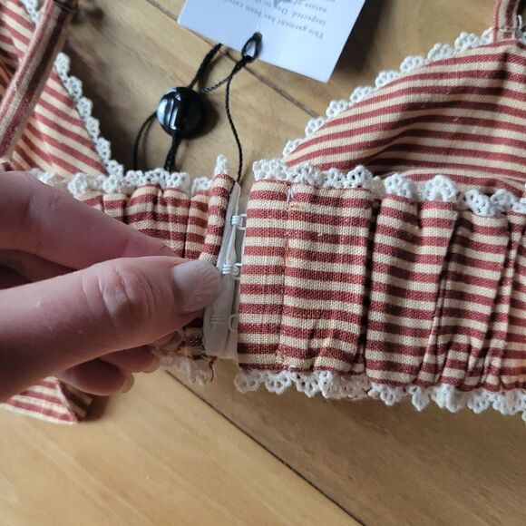 MIGUELINA Top bra crop bow size L - Picture 9 of 10